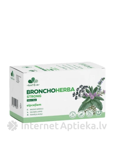 Natēja Bronchus Strong tēja, 20 paciņas | internetaptieka.lv