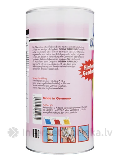Gelenk Nahrung pulber, vaarikas, 600 g | internetaptieka.lv