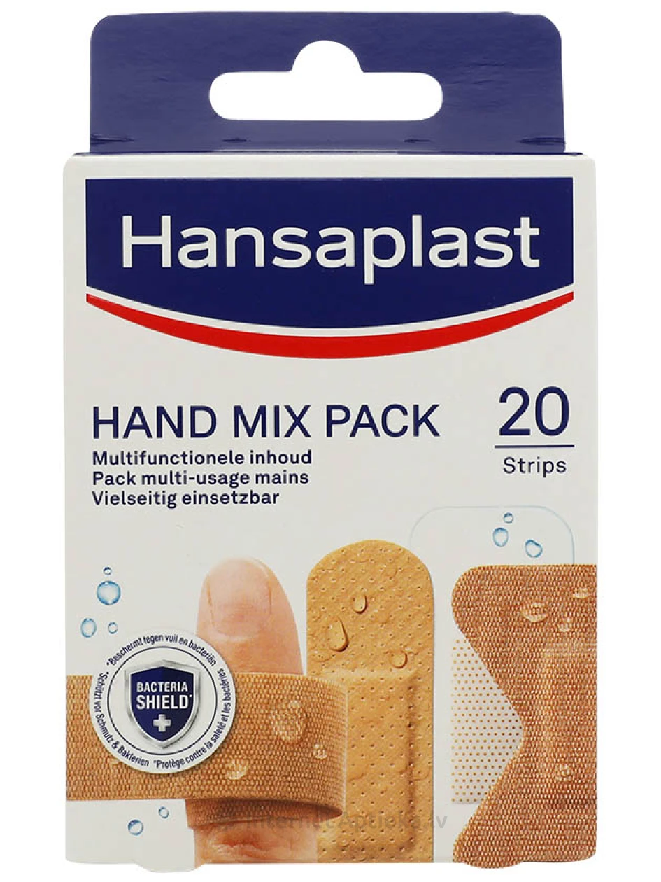 Hansaplast plāksteru komplekts rokām, 20 gb. | internetaptieka.lv