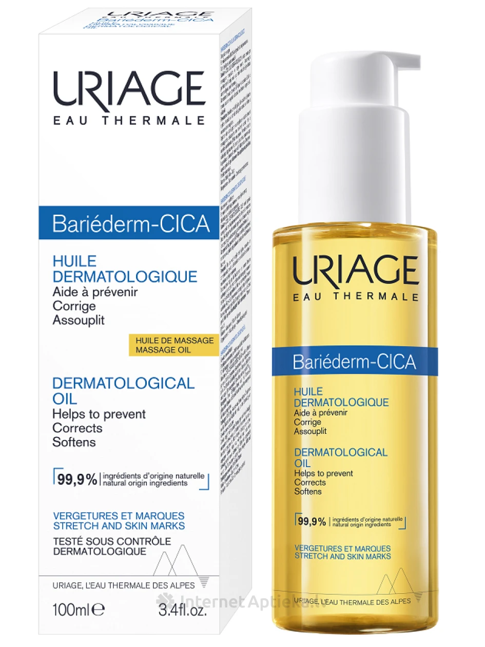URIAGE Bariederm dermatoloģiska Cica eļļa pret strijām un ādas rētām, 100 ml | internetaptieka.lv