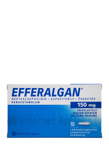Efferalgan 150 mg, 10 suposiiti | internetaptieka.lv