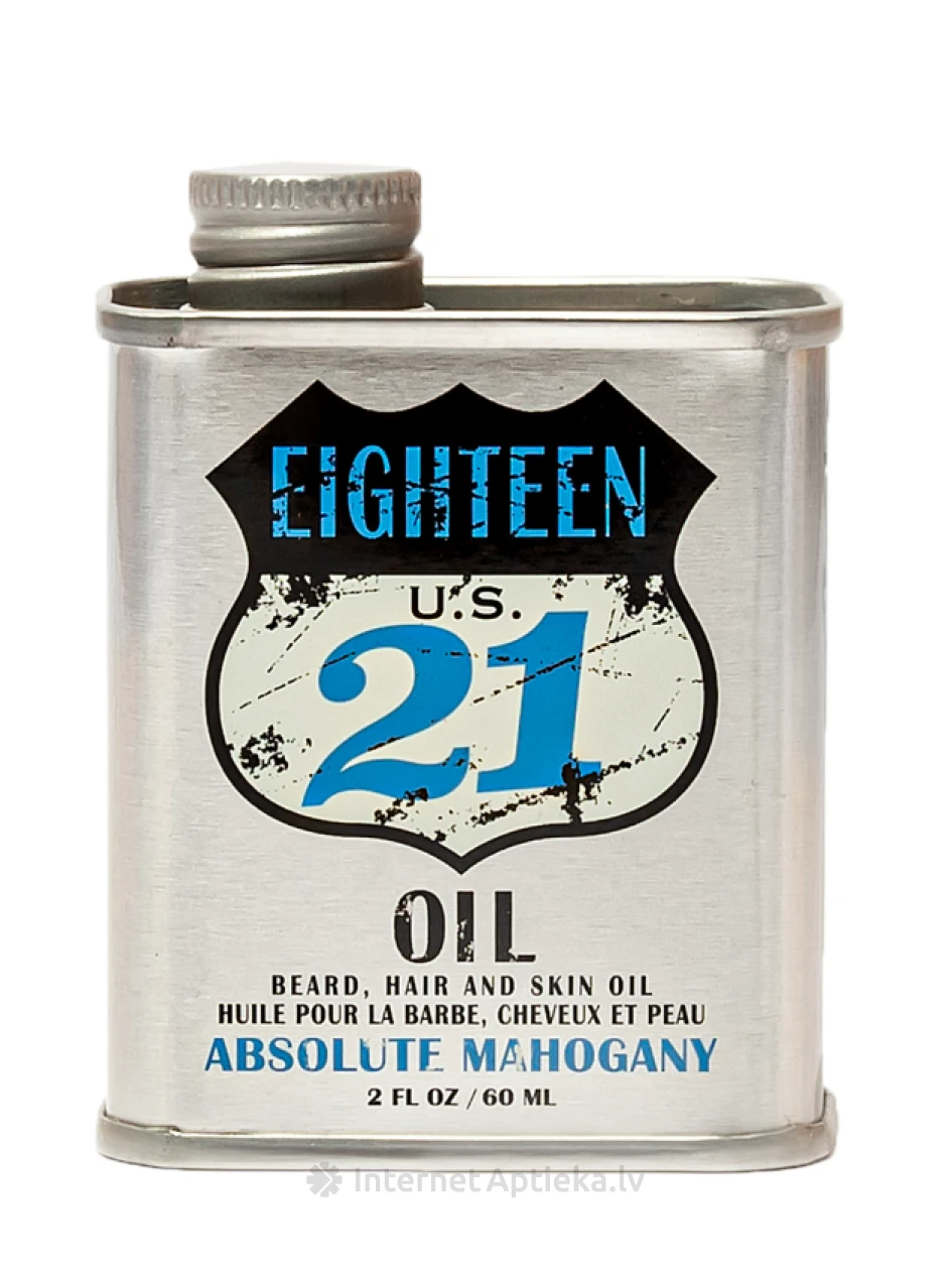 18.21 MAN MADE Trīs vienā viegla mitrinoša eļļa ar mahagonija aromātu, 60 ml | internetaptieka.lv