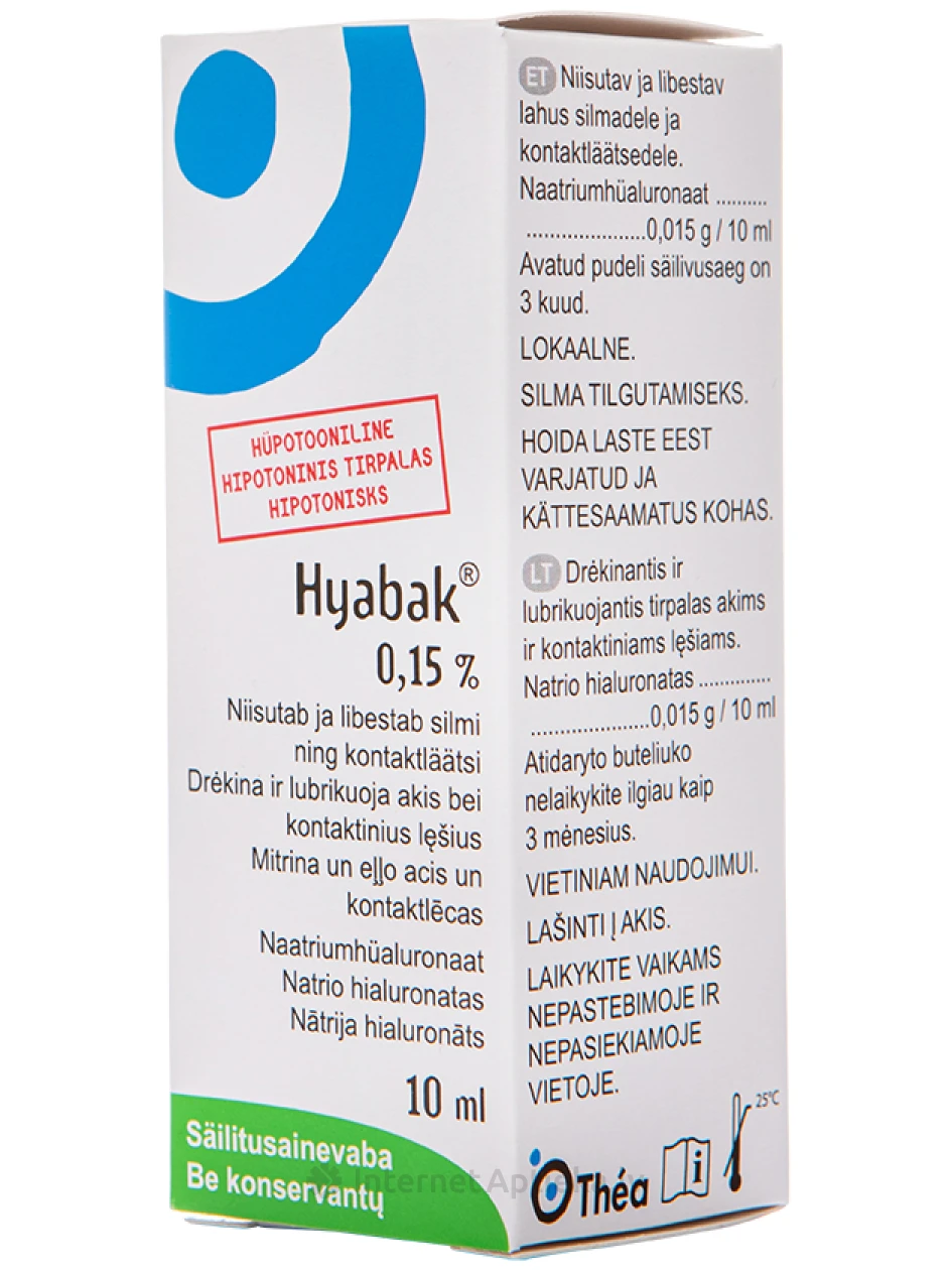 Thea Hyabak acu pilieni 0.15%, 10 ml | internetaptieka.lv