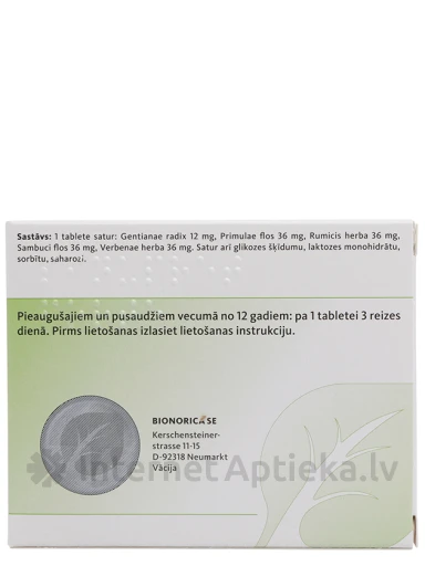 Sinupret Forte, 20 таблеток | internetaptieka.lv