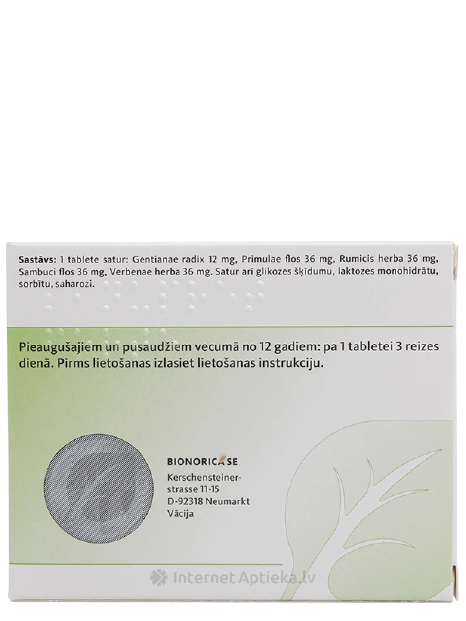 Sinupret Forte, 20 tabletti | internetaptieka.lv