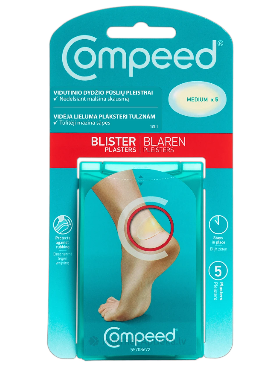 COMPEED vidēja lieluma plāksteri tulznām, 5 gb. | internetaptieka.lv
