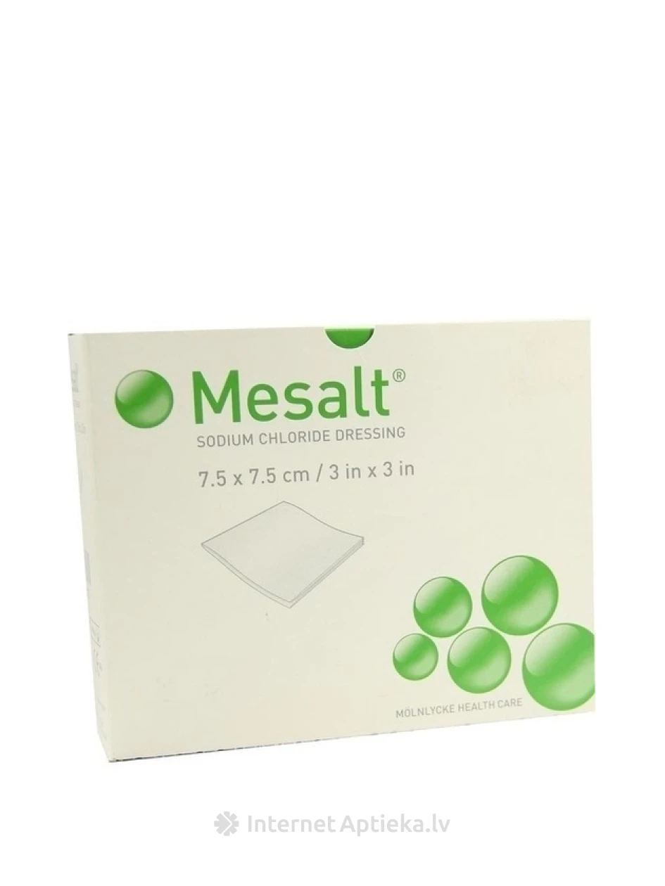 Mesalt plāksteri sterīli 7.5x7.5cm, 30 gb. | internetaptieka.lv