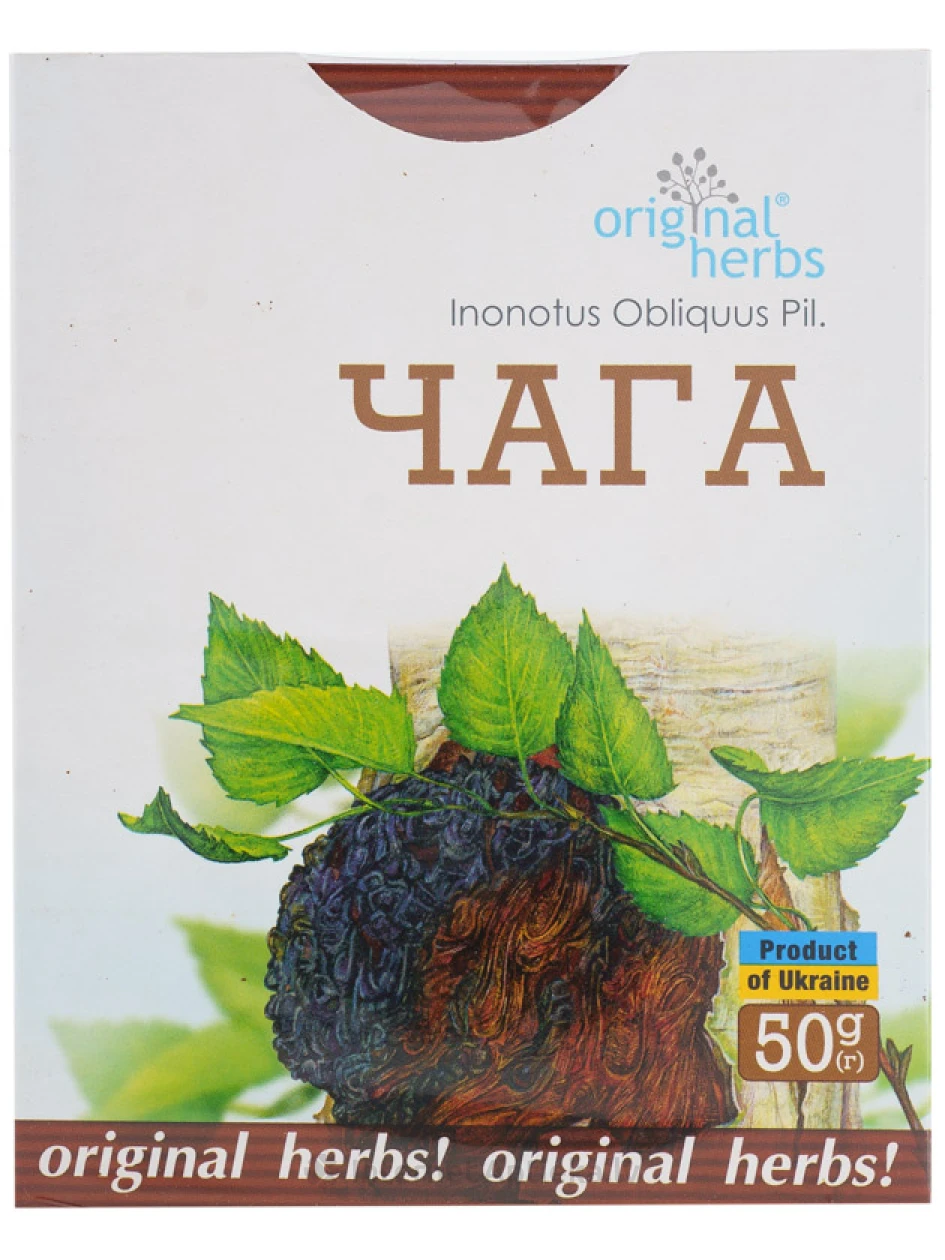 Original Herbs Травяной чай "Чага", 50 гр. | internetaptieka.lv