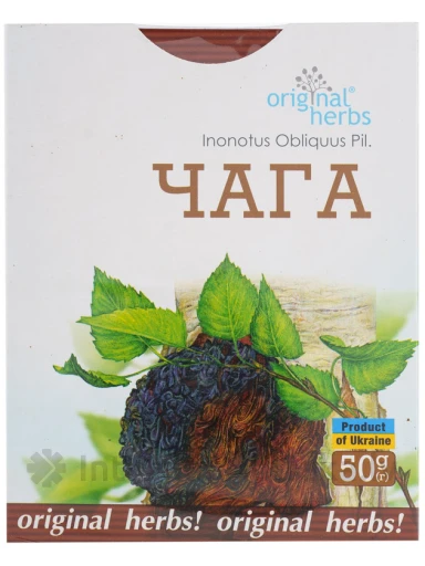 Original Herbs Zāļu tēja "Posapiepe Īsta (čaga)", 50 g. | internetaptieka.lv