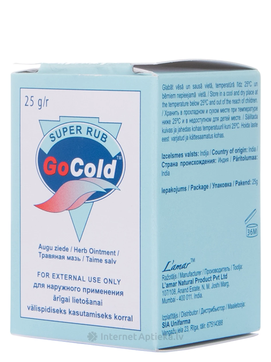 Go Cold Super Rub мазь, 25г - InternetAptieka.lv