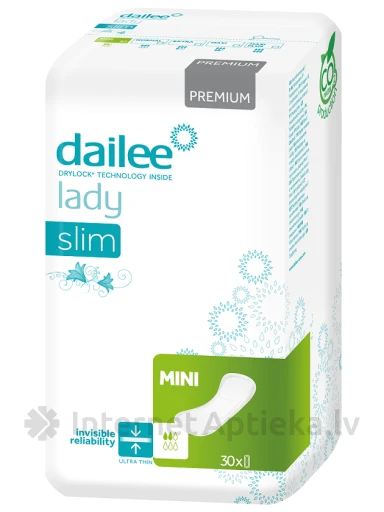 Dailee Lady Premium Slim Mini прокладки, 30 шт. | internetaptieka.lv