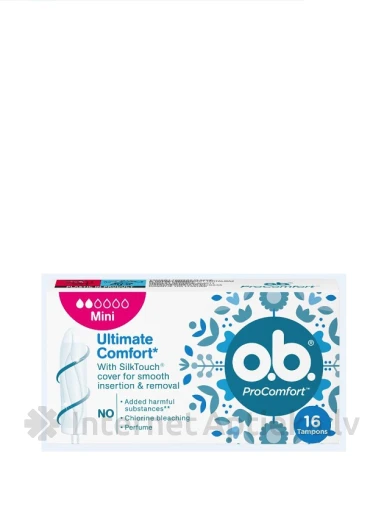 O.B. ProComfort Mini тампоны, 16 шт. | internetaptieka.lv