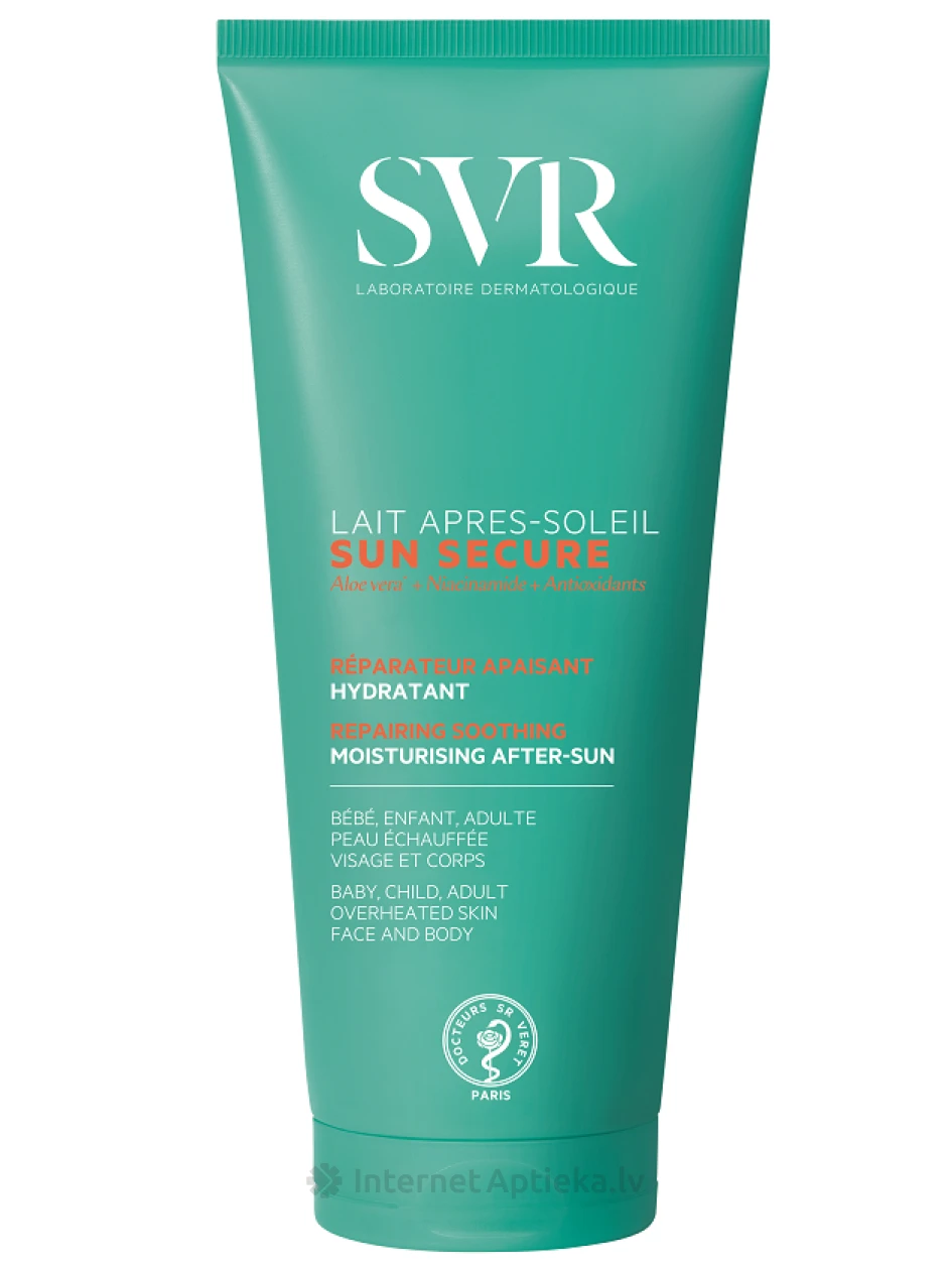 SVR SUN SECURE LAIT APRÈS-SOLEIL увлажняющее молочко после загара, 200 мл | internetaptieka.lv