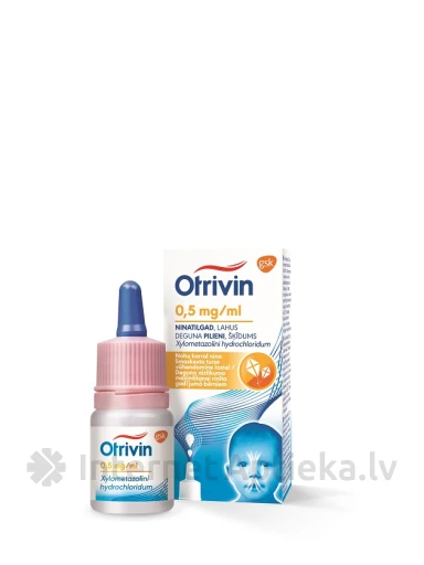 Otrivin deguna pilieni 0.05%, 10 ml | internetaptieka.lv