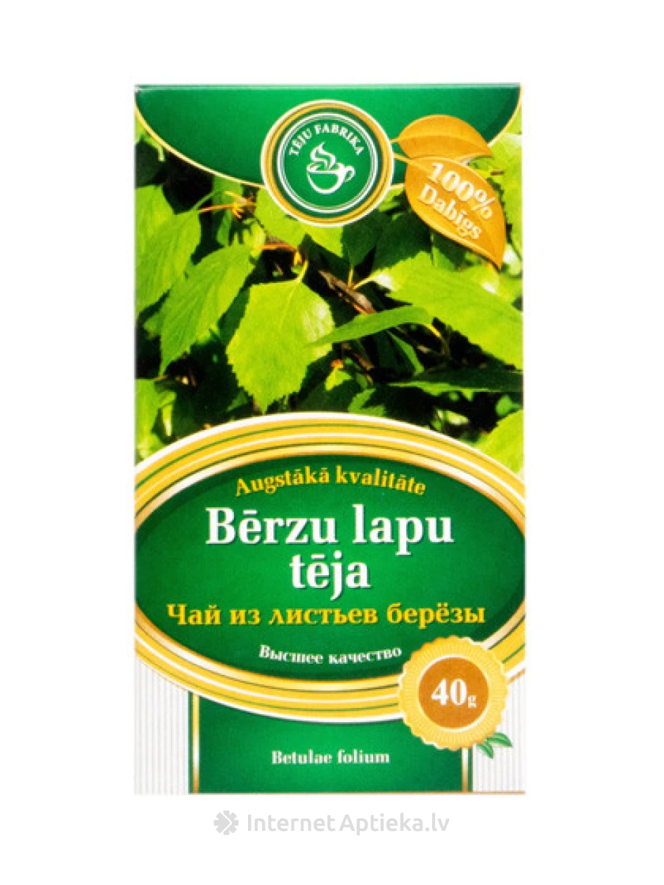 Чай из листьев березы, 40 г | internetaptieka.lv