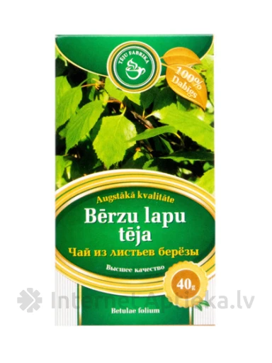 Bērzu lapu tēja, 40 g | internetaptieka.lv