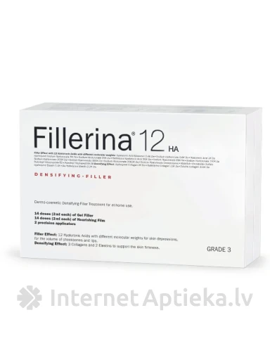 FILLERINA 12HA dermo-kosmētiskās pildvielas komplekts Intensitāte 3, 2x30 ml | internetaptieka.lv