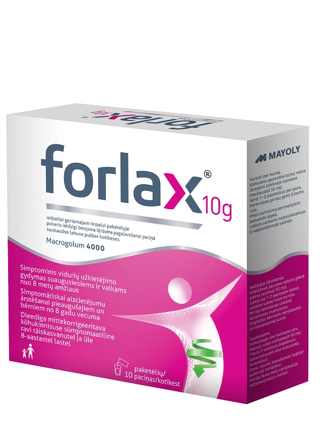 Forlax 4 g pulveris iekšķīgi lietojama šķīduma pagatavošanai paciņā