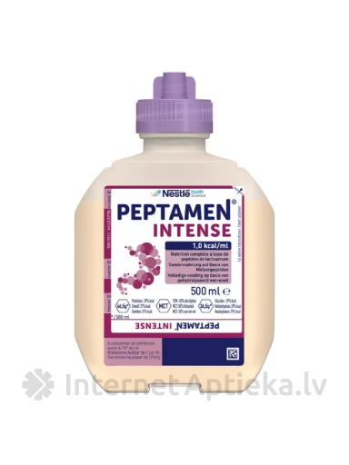 Nestle Peptamen Intense Neutral meditsiiniliseks otstarbeks mõeldud toit, 500 ml | internetaptieka.lv