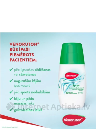Venoruton spray aerosols, 100 ml | internetaptieka.lv