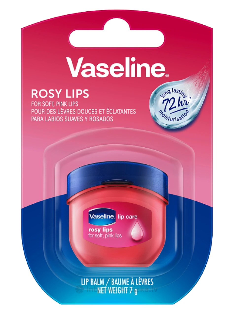 VASELINE Rosy Бальзам для губ, 7 г | internetaptieka.lv