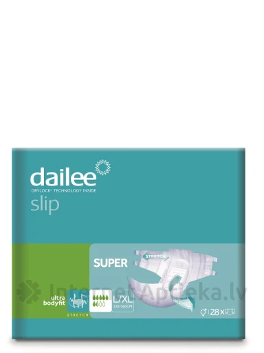 Dailee slip super autiņbiksītes L/XL, 28 gb. | internetaptieka.lv