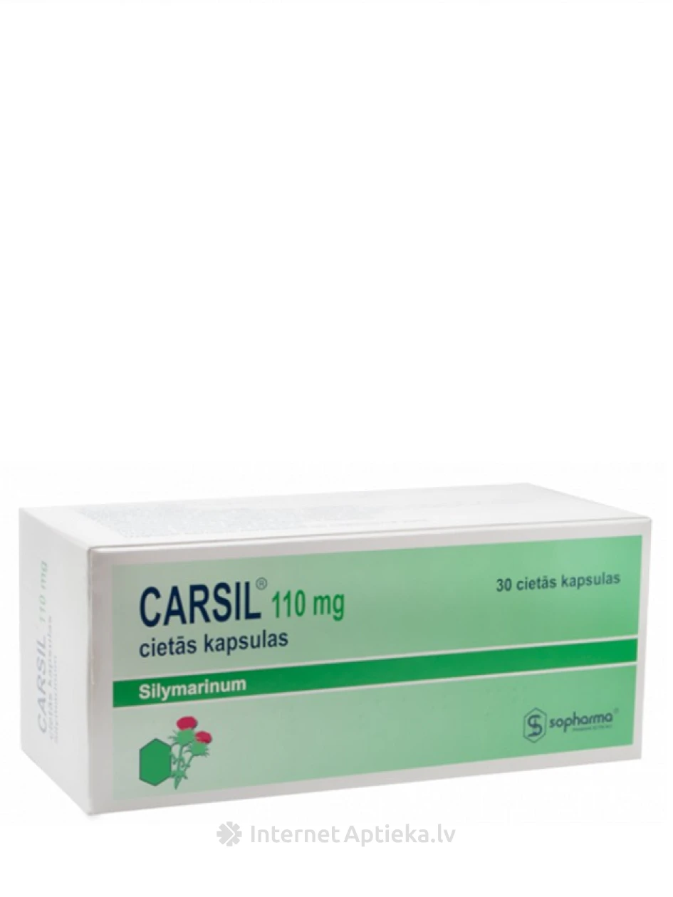 Carsil 110 мг, 30 капсул | internetaptieka.lv