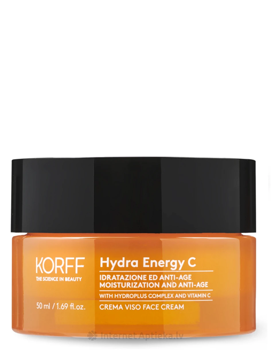 KORFF HYDRA ENERGY C mitrinošs pretnovecošanās sejas krēms, 50 ml | internetaptieka.lv