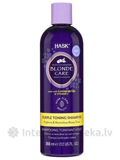 HASK tonējošs šampūns blondiem matiem, 355 ml | internetaptieka.lv