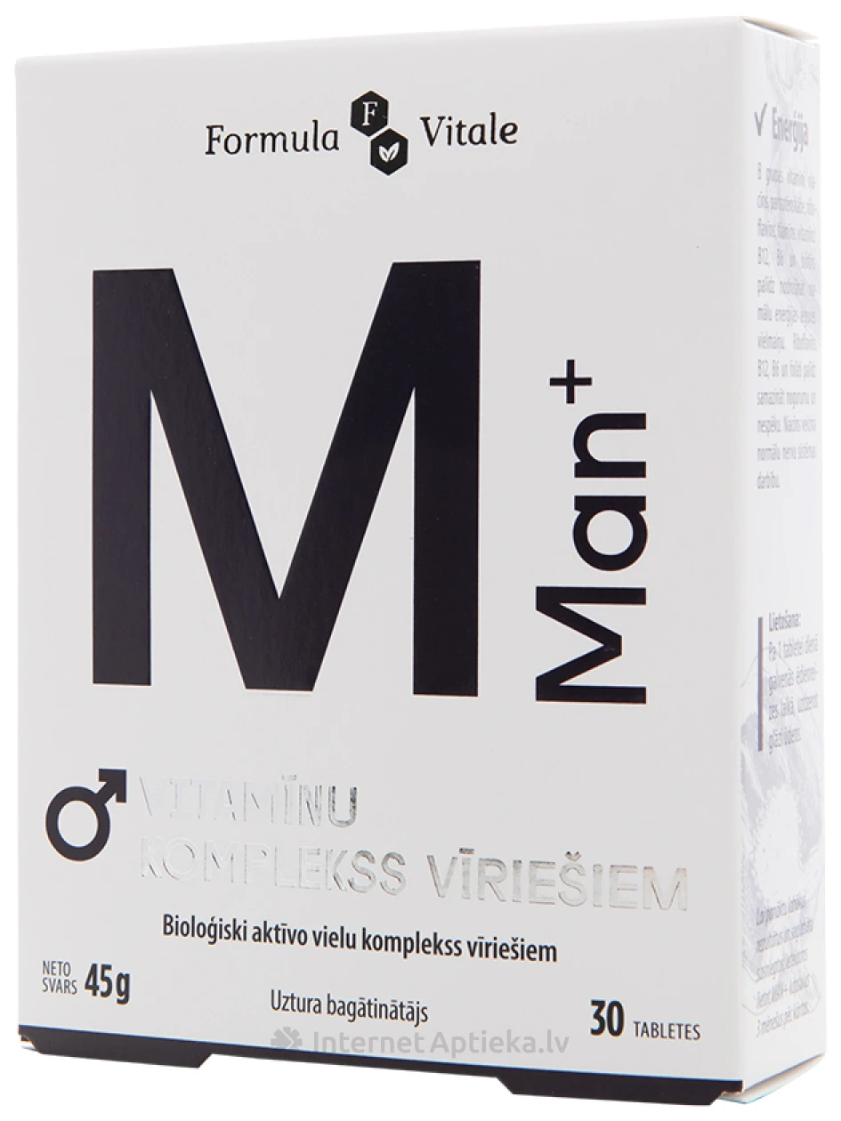 FORMULA VITALE MAN+, 30 tabletes | internetaptieka.lv