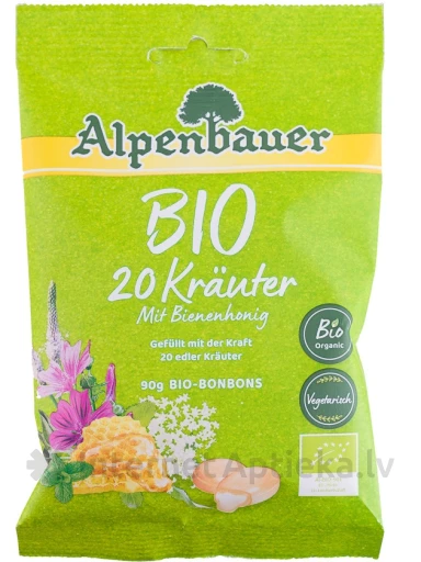 Alpenbauer Konfektes 20 augi + medus, 90 g | internetaptieka.lv