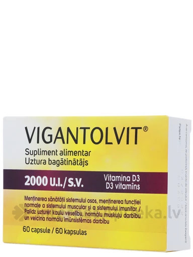 Vigantolvit 2000 SV, 60 kapslit | internetaptieka.lv
