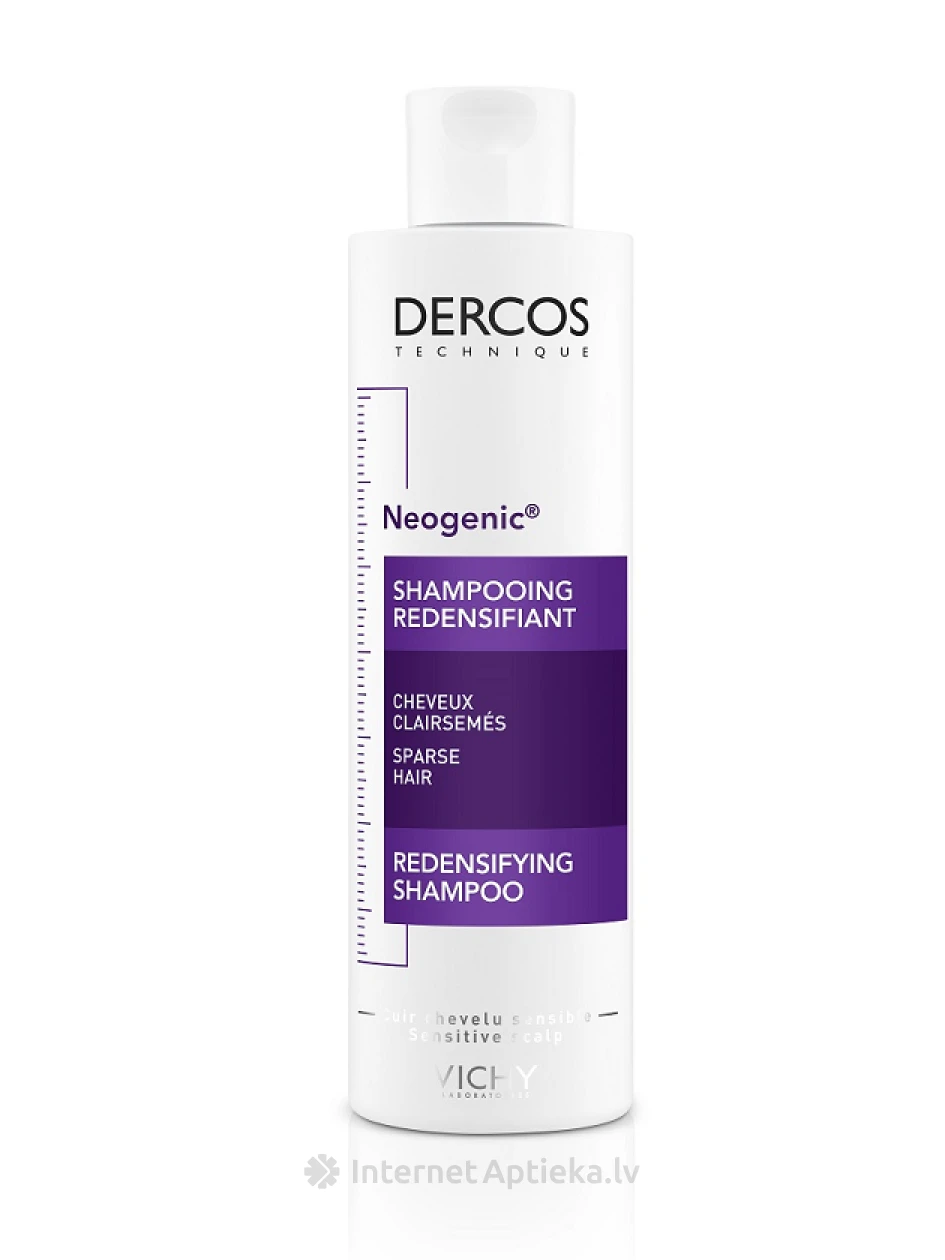Vichy Dercos Neogenic šampūns matu apjomam, 200 ml | internetaptieka.lv