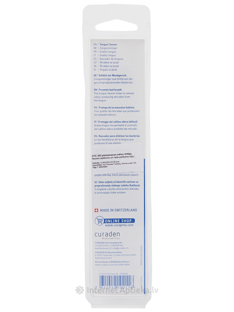 Очиститель языка Curaprox CTC 203, 1 шт. | internetaptieka.lv