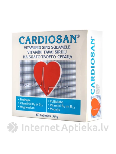 Cardiosan, 60 tabletes | internetaptieka.lv