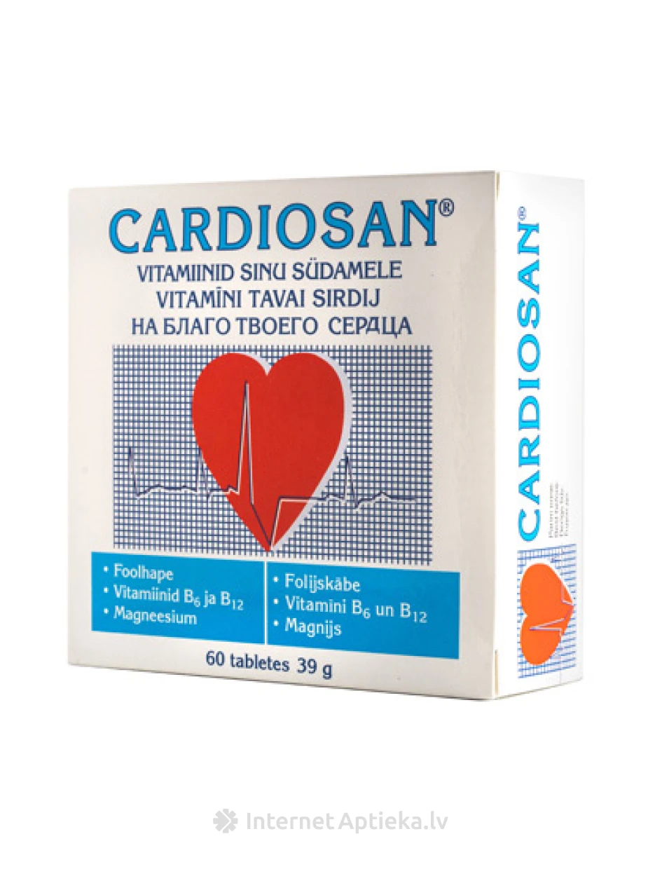Cardiosan, 60 tabletes | internetaptieka.lv