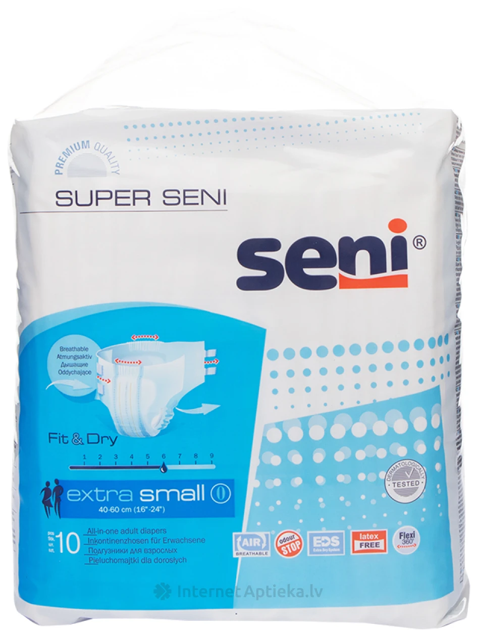 Seni Super Extra Small autiņbiksītes, 10 gb. | internetaptieka.lv