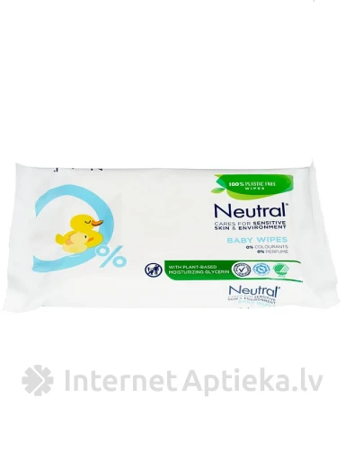 Neutral Baby niisked salvrätikud, 52 tk. | internetaptieka.lv