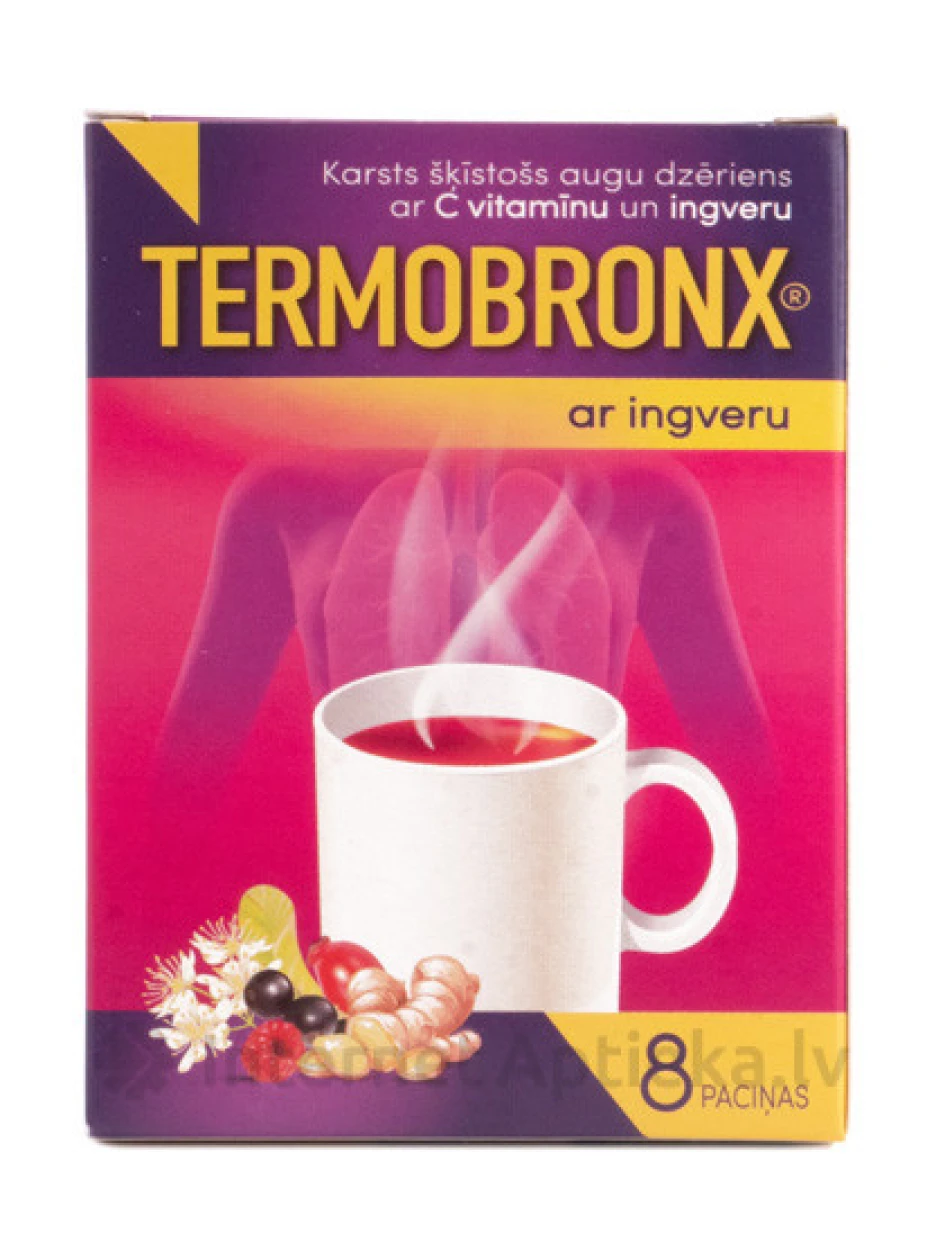 Termobronxi kuum jook ingveriga, 8 pakki | internetaptieka.lv