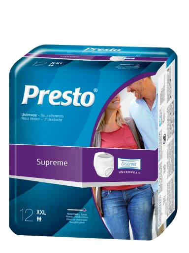 PRESTO Supreme Pant XXL mähkmed, 12 tk. | internetaptieka.lv