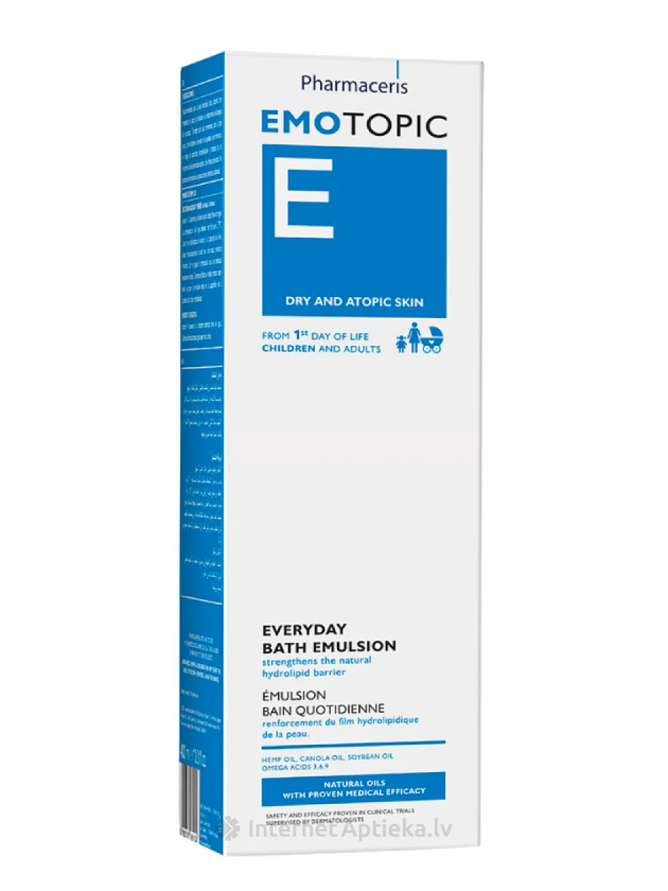 Pharmaceris E-Emotopic, эмульсия для ванны для детей и взрослых, 400 мл | internetaptieka.lv