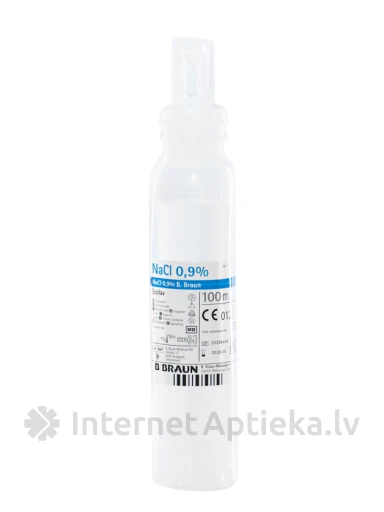 Sodium Chloride B.Braun skalošanas šķīdums 0.9% ECOLAV, 100 ml | internetaptieka.lv