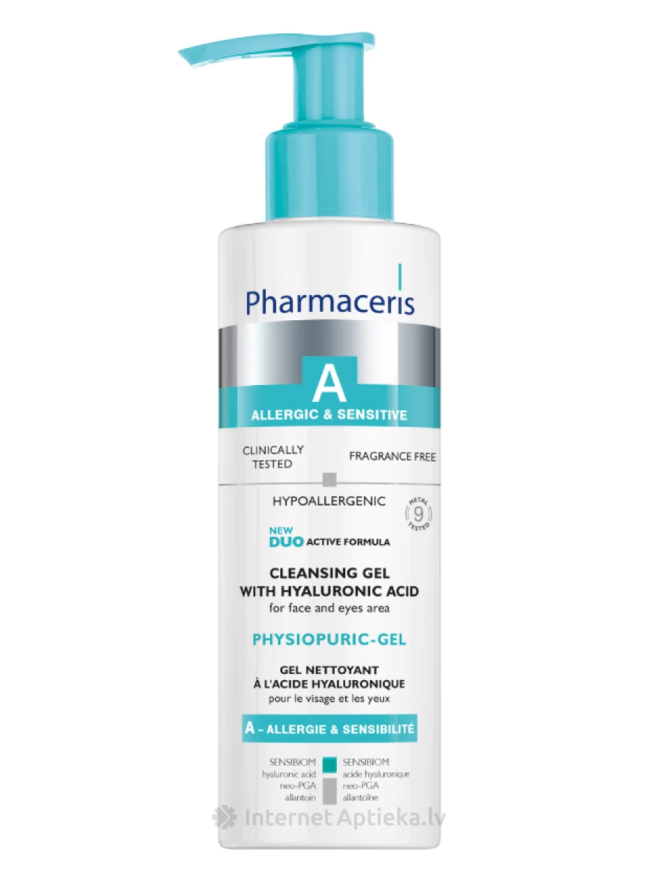 Pharmaceris A Physiopuric Cleansing gels sejai, 190 ml | internetaptieka.lv