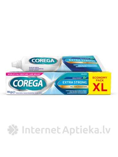 Corega Extra Strong Mild Mint krēms, 70 g | internetaptieka.lv