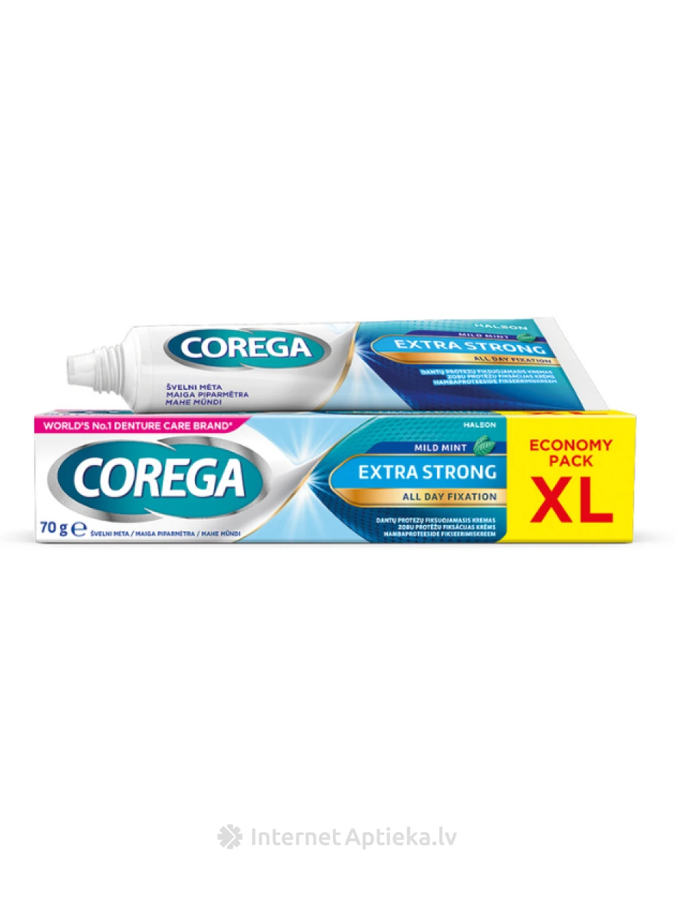 Corega Extra Strong Mild Mint krēms, 70 g | internetaptieka.lv
