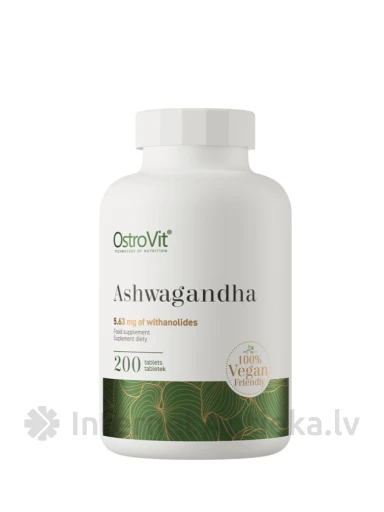 OstroVit Tabletes Ashwagandha, 200 gb. | internetaptieka.lv