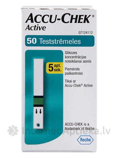 Testribad Accu-Chek Active, 50 tk | internetaptieka.lv