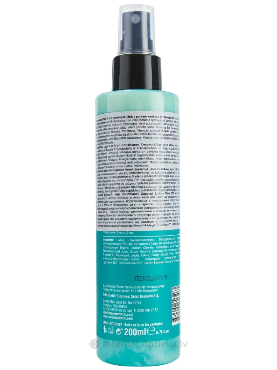 Urban Care kokosriekstu un alojas izsmidzināmais kondicionieris, 200 ml | internetaptieka.lv