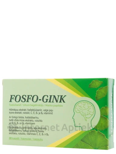 Fosfo-gink, 30 kapslit | internetaptieka.lv