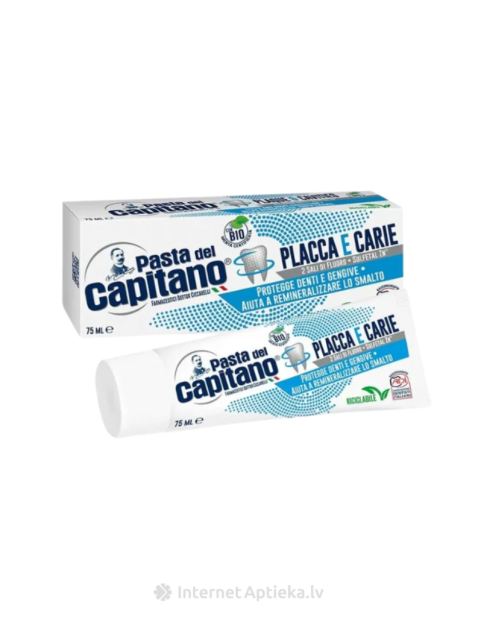 Pasta del Capitano hambapasta hambakatu ja kaariese vastu, 75 ml | internetaptieka.lv
